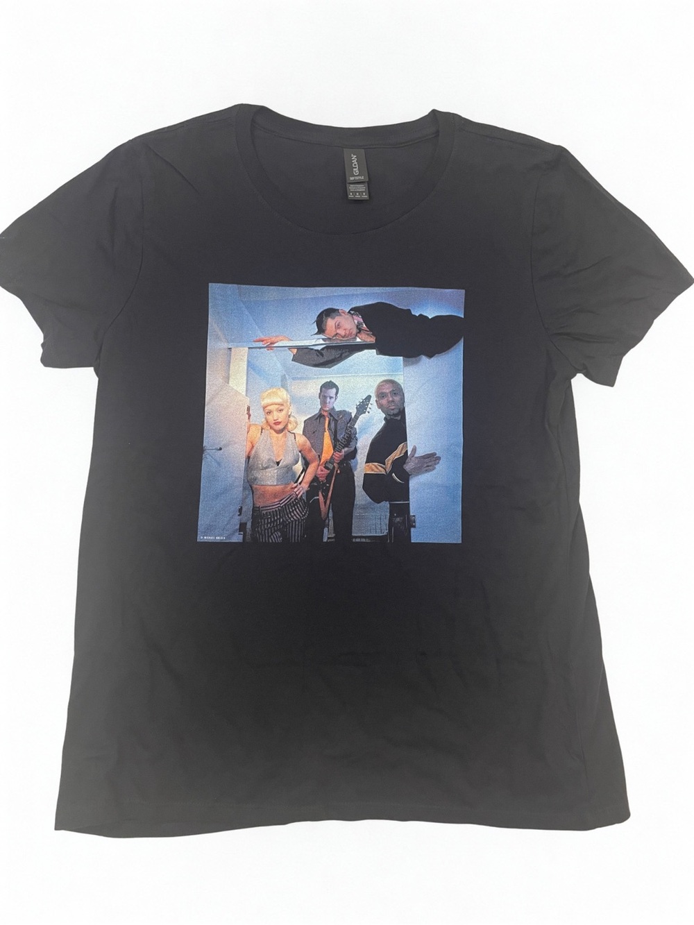 No Doubt Black Graphic Band Photo Tee Tragic Kingdom Era Gwen Stefani